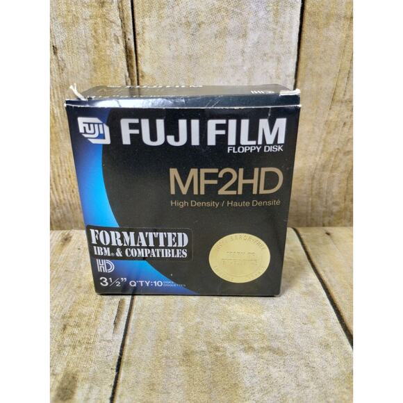 15 Unused Vintage Fuji Film 3 1/2” Floppy Disk - MF2HD - Picture 1 of 5